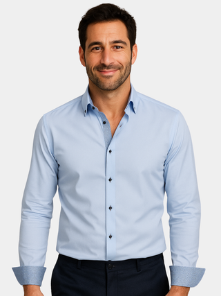 Arnaud | Chemise élégante légère à détails contrastés