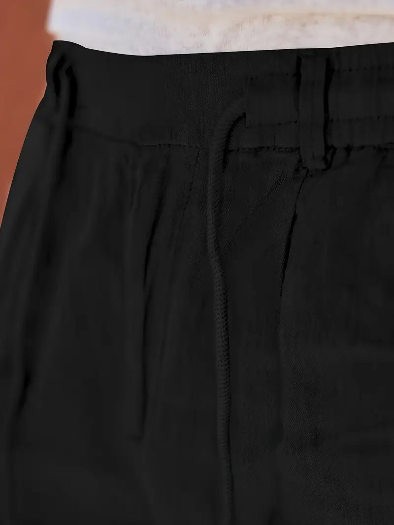 Nichols | Pantalon large en lin avec cordon
