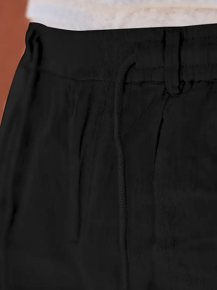 Nichols | Pantalon large en lin avec cordon