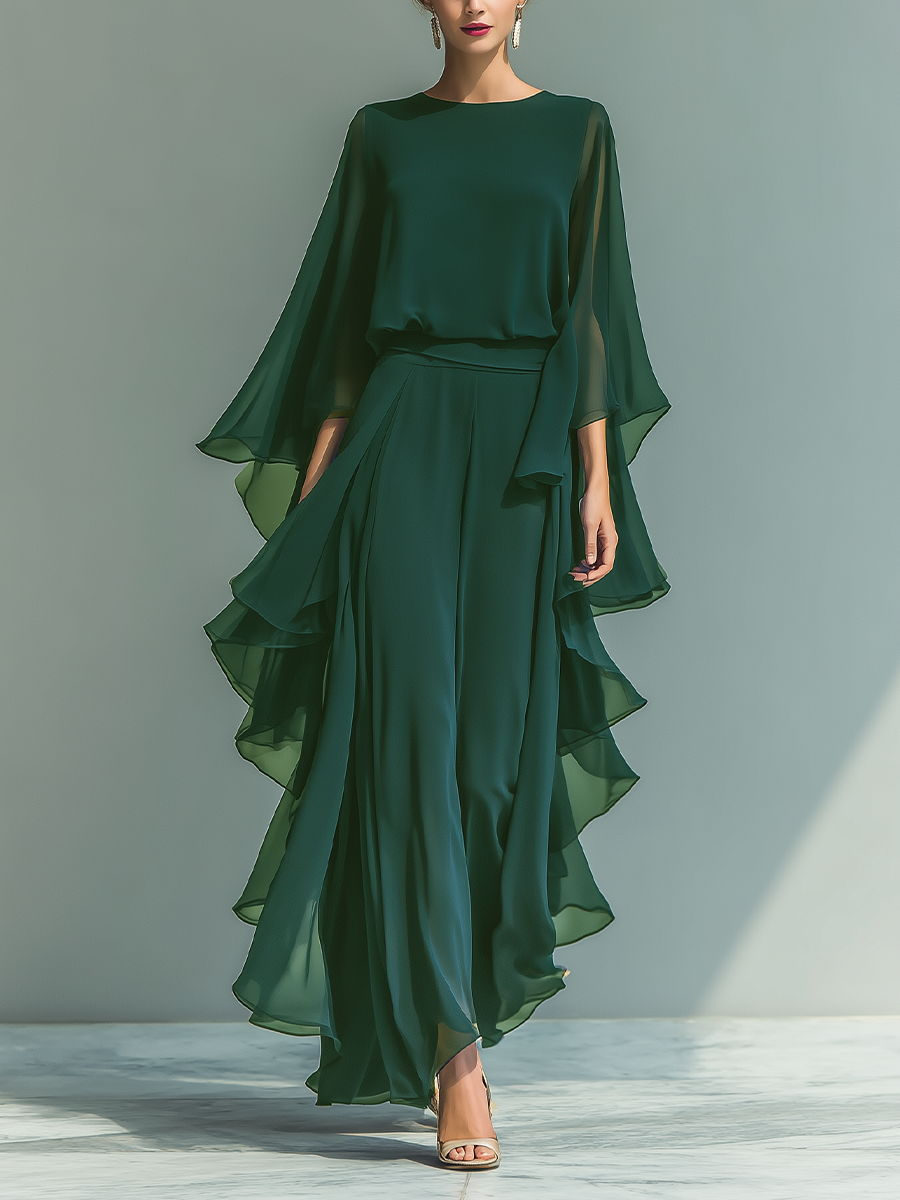 Cato | Ensemble élégant en mousseline au style raffiné