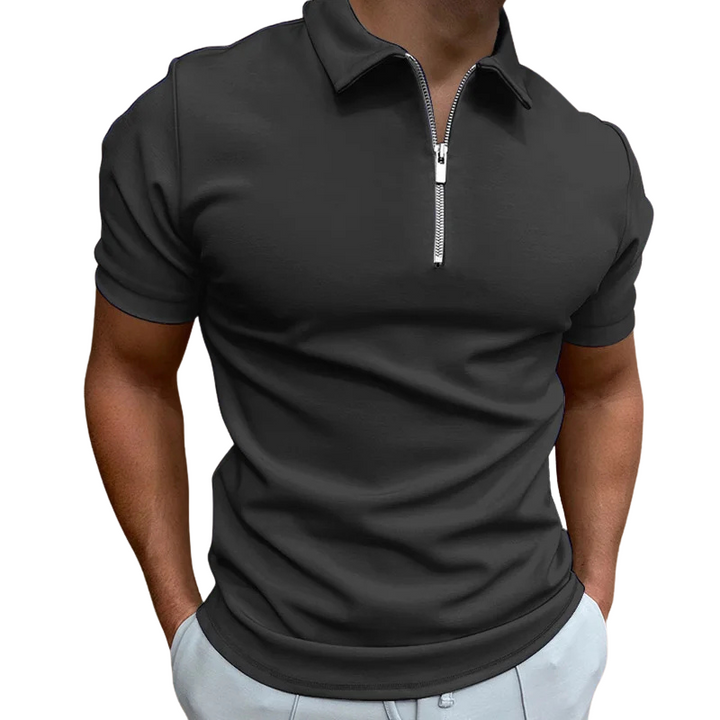 Florian | Polo moderne à zip mi-haut