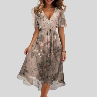 Noa | Robe midi élégante au charme intemporel