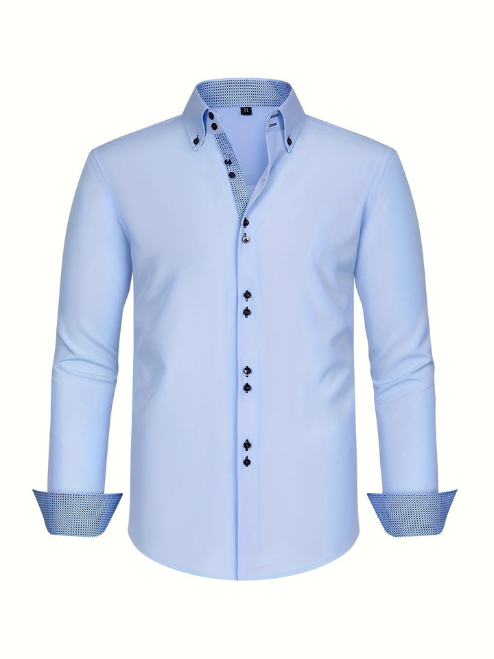 Arnaud | Chemise élégante légère à détails contrastés
