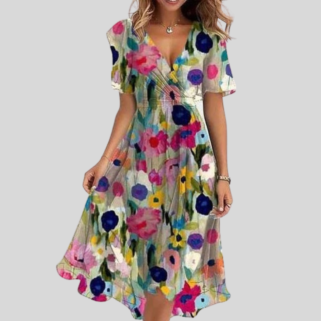 Noa | Robe midi élégante au charme intemporel