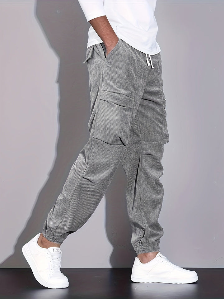 Renaud | Pantalon Cargo en Corduroy Raffiné