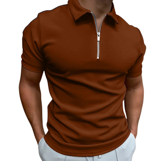 Florian | Polo moderne à zip mi-haut