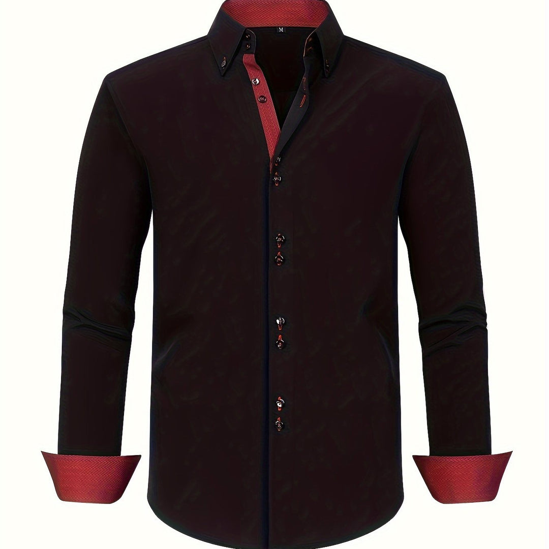 Arnaud | Chemise élégante légère à détails contrastés