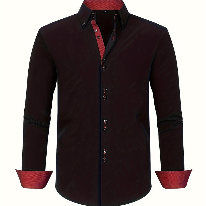 Arnaud | Chemise élégante légère à détails contrastés