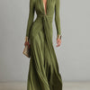 Geneviève | Robe Maxi en Soie Col V Profond