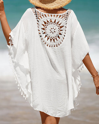 Chrissy | Robe de plage en crochet au charme bohème