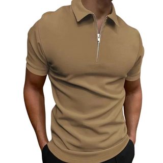Florian | Polo moderne à zip mi-haut