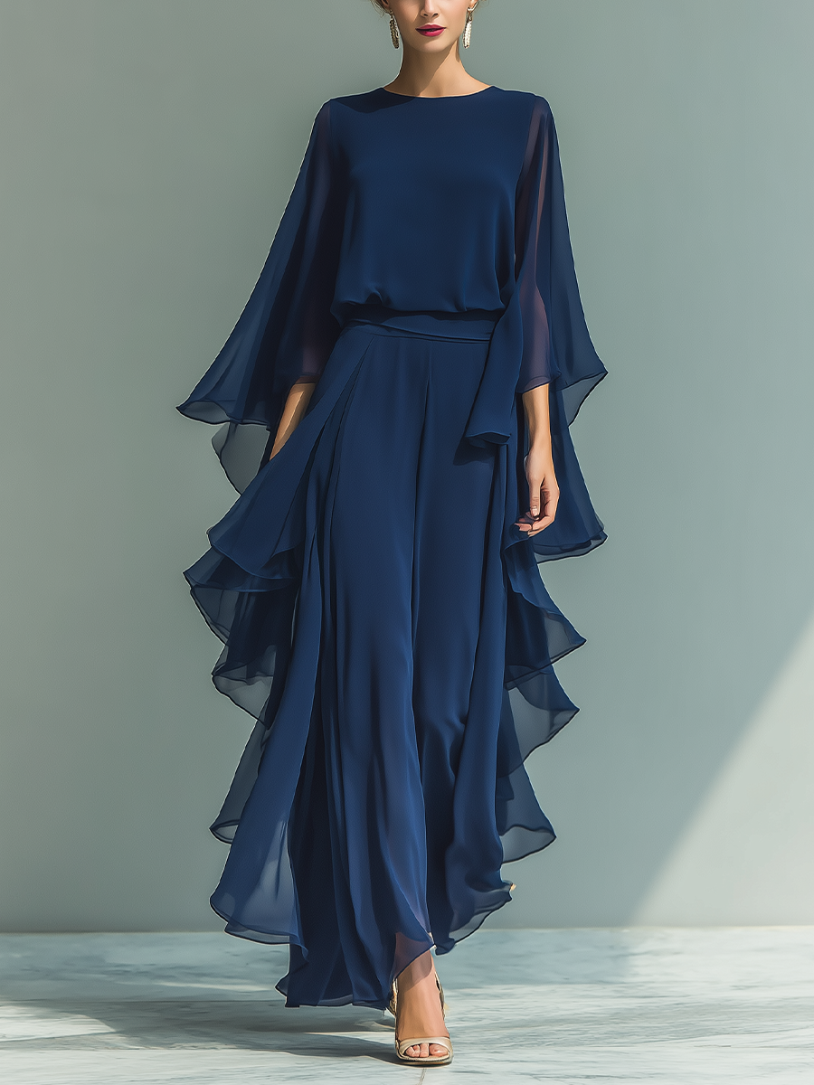 Cato | Ensemble élégant en mousseline au style raffiné