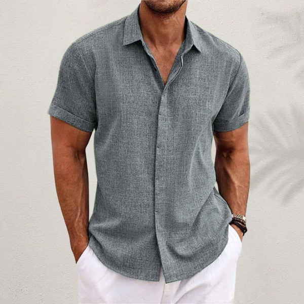 Rémy | Chemise en lin à manches courtes