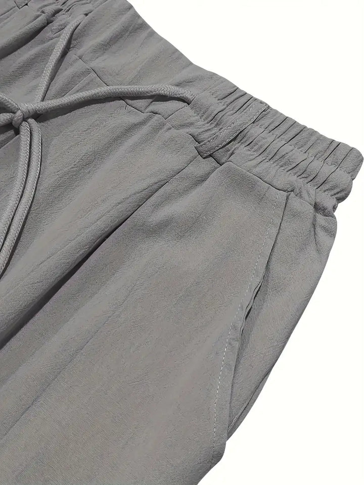 Nichols | Pantalon large en lin avec cordon
