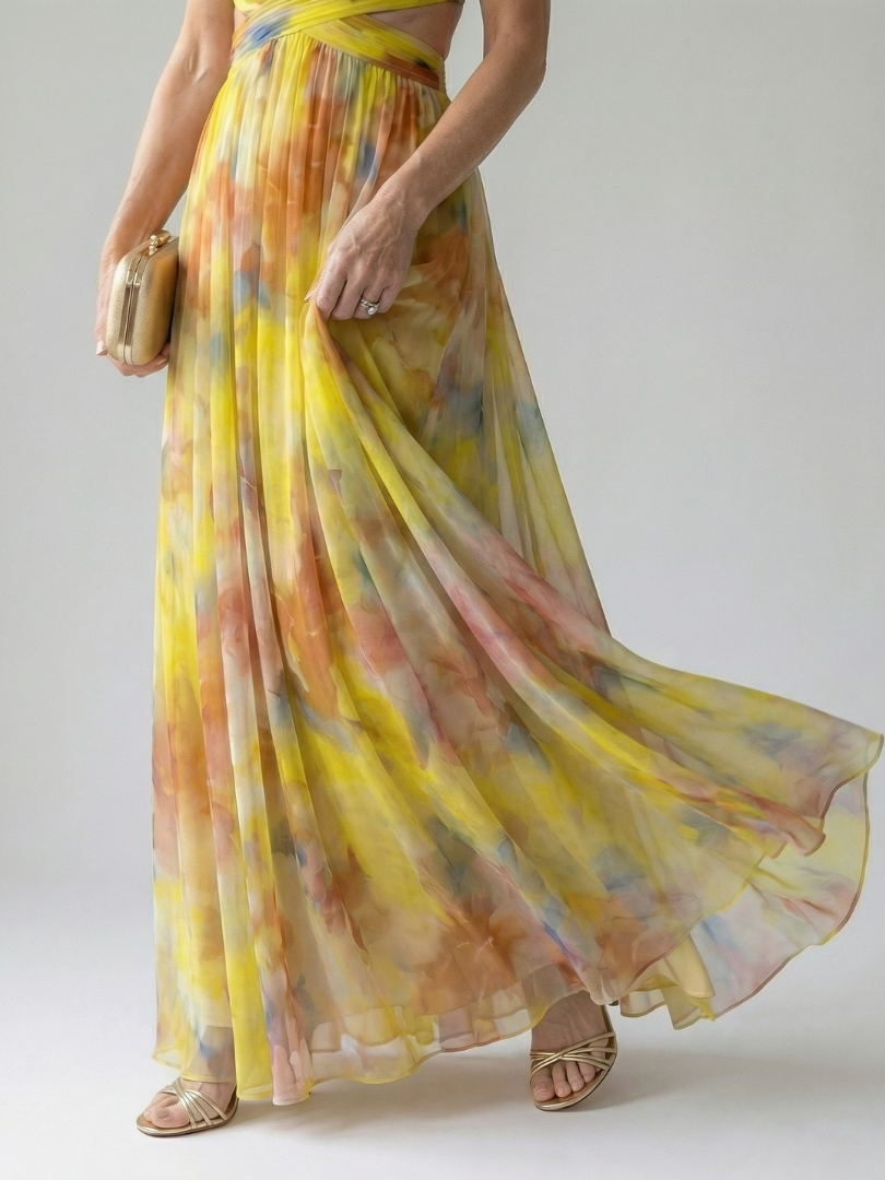 Isel | Robe maxi portefeuille légère et élégante