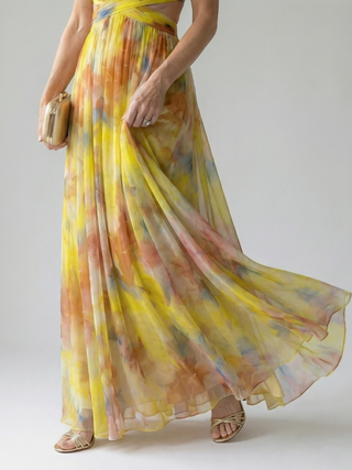 Isel | Robe maxi portefeuille légère et élégante