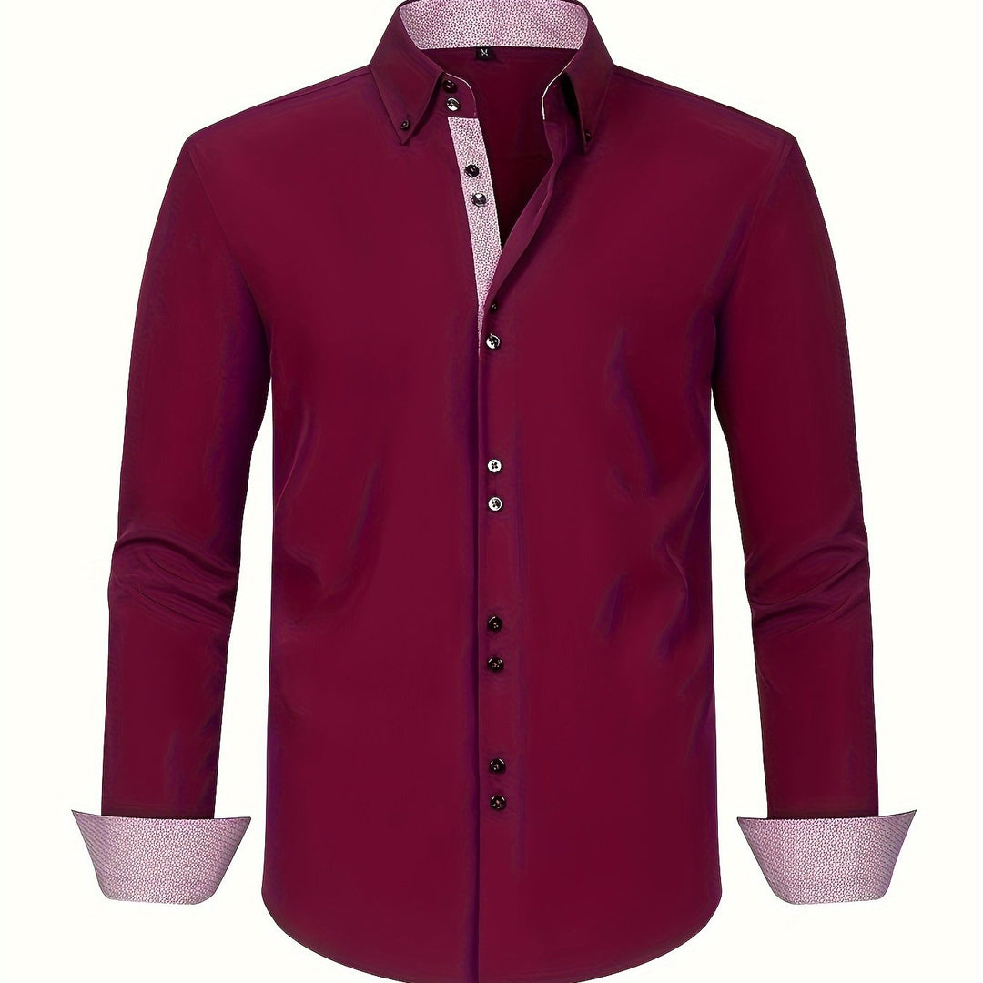 Arnaud | Chemise élégante légère à détails contrastés