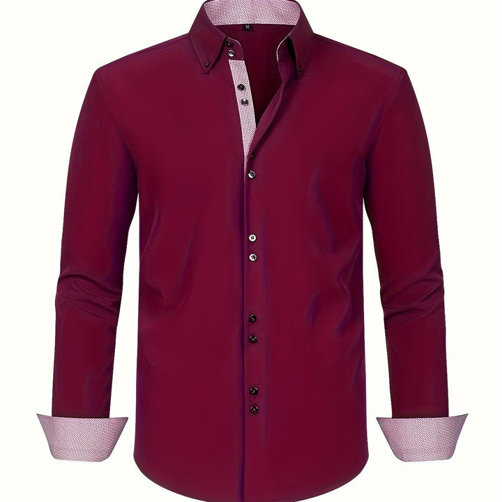 Arnaud | Chemise élégante légère à détails contrastés