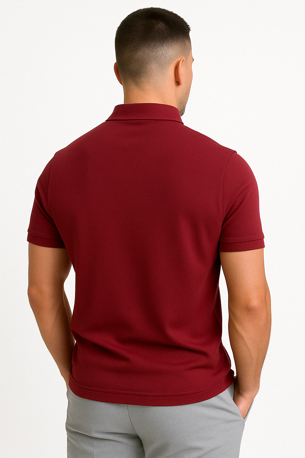 Florian | Polo moderne à zip mi-haut