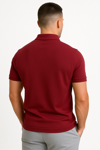 Florian | Polo moderne à zip mi-haut
