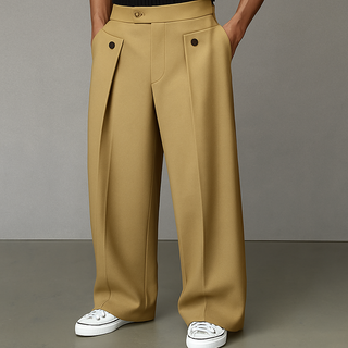 Olivier | Pantalon Tendance à Pinces Structurées