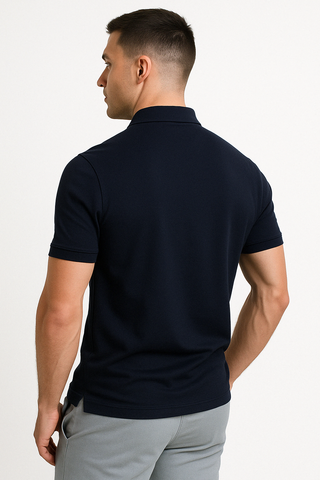Florian | Polo moderne à zip mi-haut