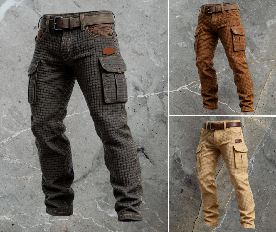 Théo | Pantalon Cargo Renforcé à Texture Structurée