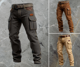 Théo | Pantalon Cargo Renforcé à Texture Structurée