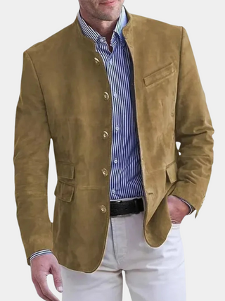Lucien | Veste en cuir suédé