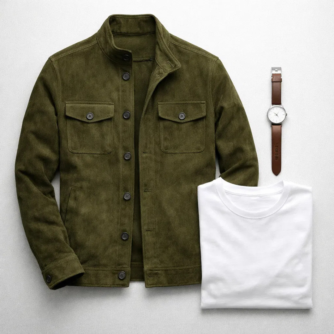 Marc | Veste élégante suédée