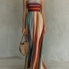 Corinne | Robe Longue Colorée Sans Manches