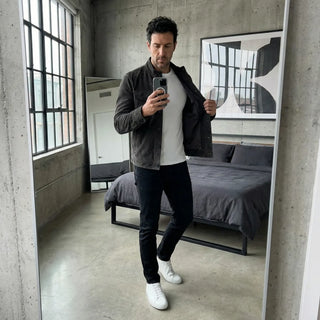 Marc | Veste élégante suédée