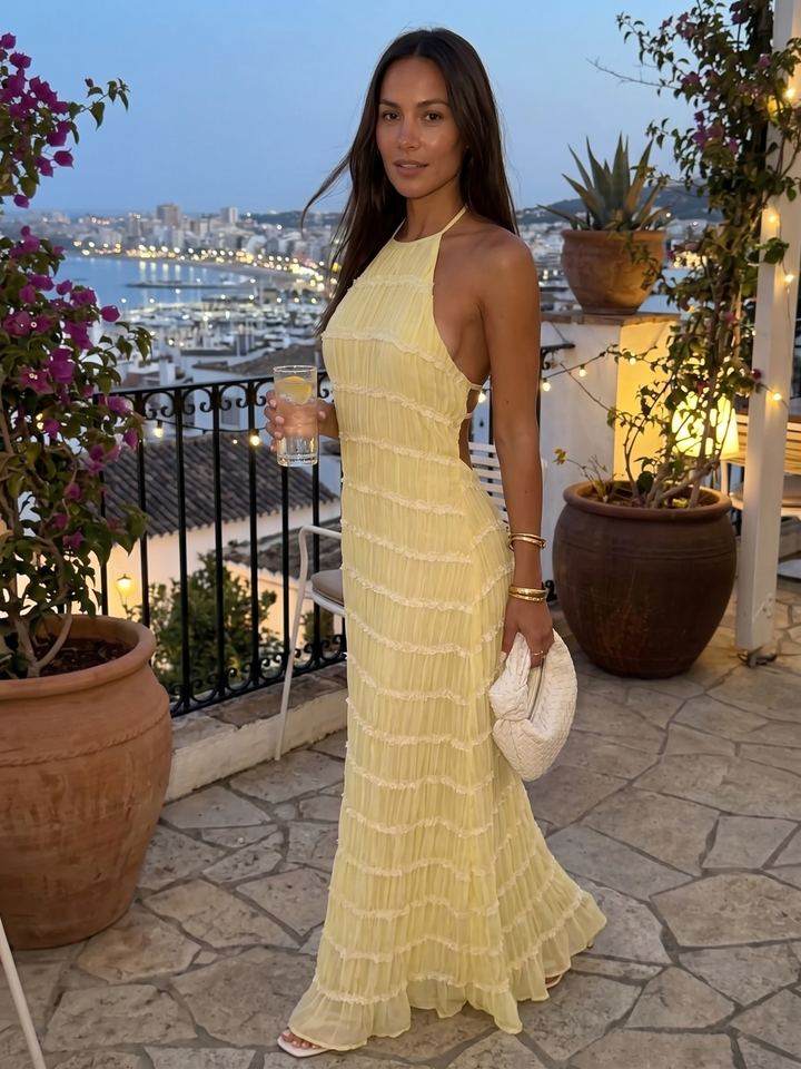 Célestine | Robe Longue d'Été Épurée