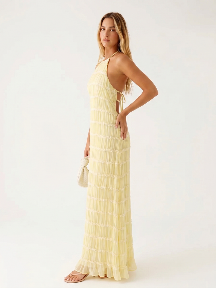 Célestine | Robe Longue d'Été Épurée