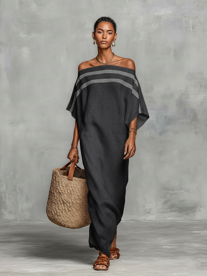 Selene | Robe longue élégante à épaules dénudées