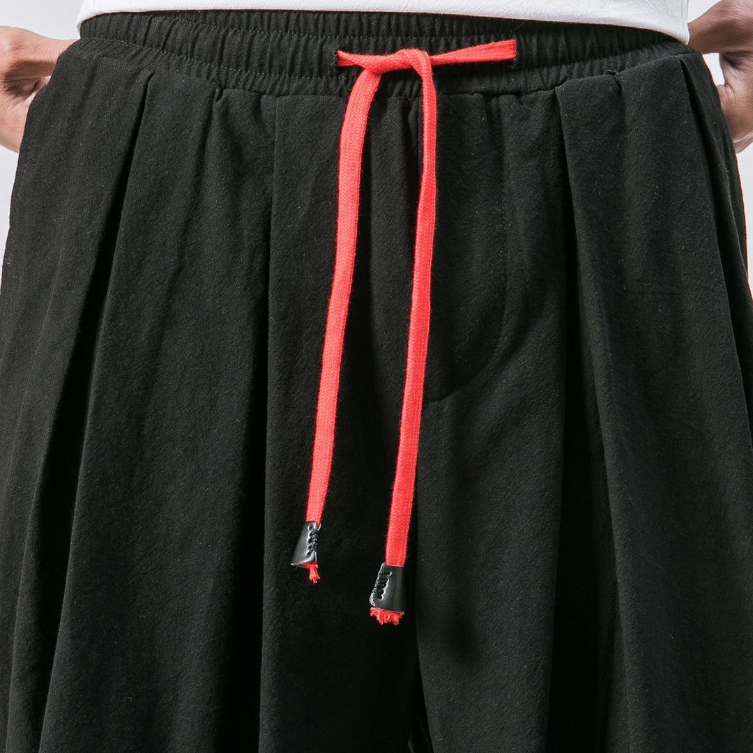 Xavier | Pantalon Oversize en Coton-Lin Urbain
