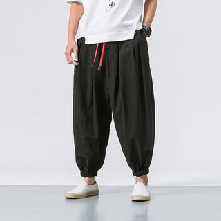 Xavier | Pantalon Oversize en Coton-Lin Urbain