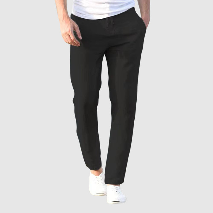 Beniamino | Pantalon Léger en Lin Cordon Ajustable