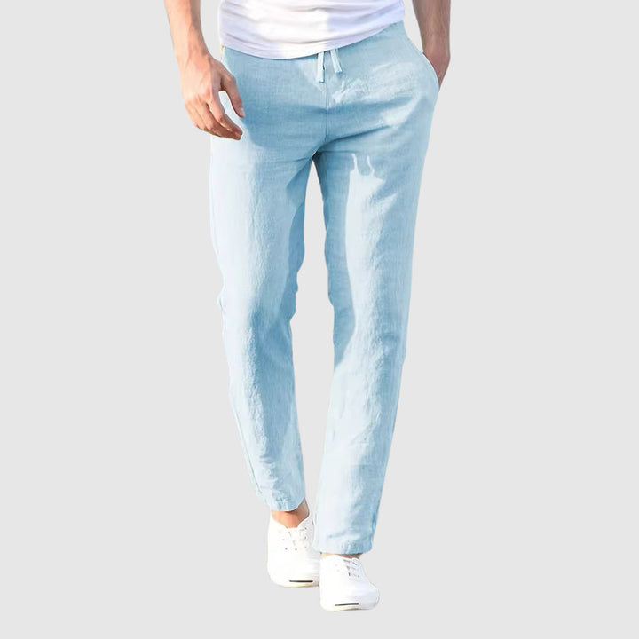 Beniamino | Pantalon Léger en Lin Cordon Ajustable