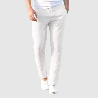 Beniamino | Pantalon Léger en Lin Cordon Ajustable