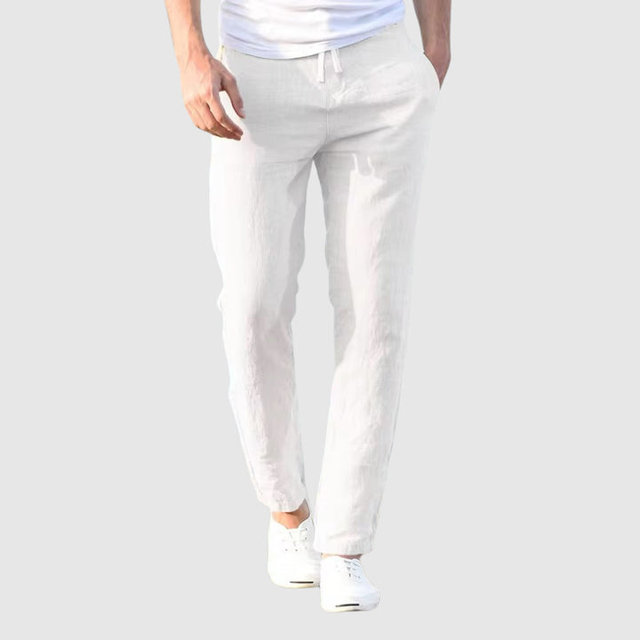 Beniamino | Pantalon Léger en Lin Cordon Ajustable