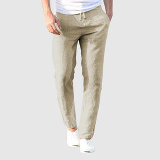 Beniamino | Pantalon Léger en Lin Cordon Ajustable