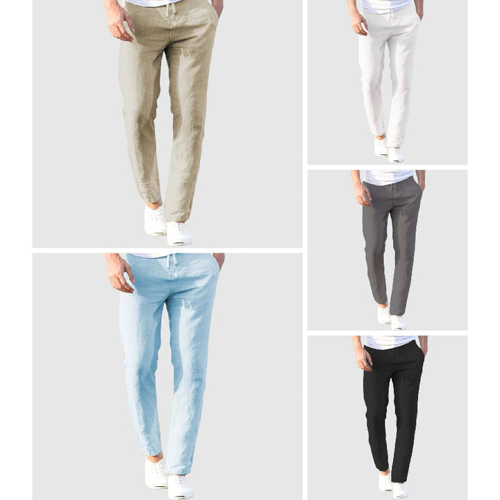 Beniamino | Pantalon Léger en Lin Cordon Ajustable