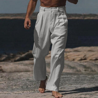 Théodore | Pantalon en Lin à Jambes Larges