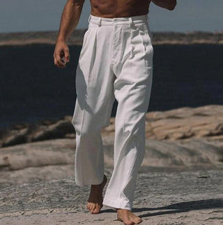 Théodore | Pantalon en Lin à Jambes Larges