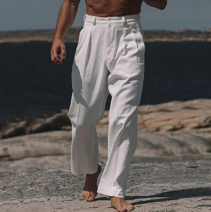 Théodore | Pantalon en Lin à Jambes Larges