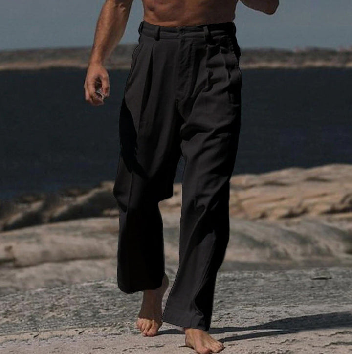 Théodore | Pantalon en Lin à Jambes Larges
