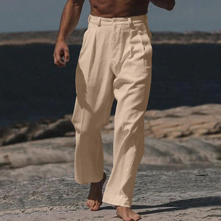 Théodore | Pantalon en Lin à Jambes Larges