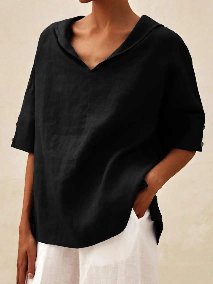Lola | Chemise élégante en lin pour l'été