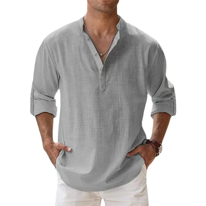 Enzo | Chemise d'Été en Lin et Coton